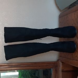 Dream Paris Women's Chunky Heel, Knee High Boot